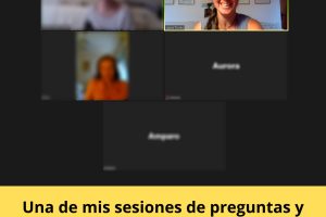 Una de mis sesiones de preguntas y respuestas de mis cursos con mis alumnos